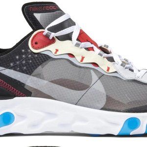Nike Sneakers: React Element 87 'Dark Grey' Red, White & Blue -- size 7.5